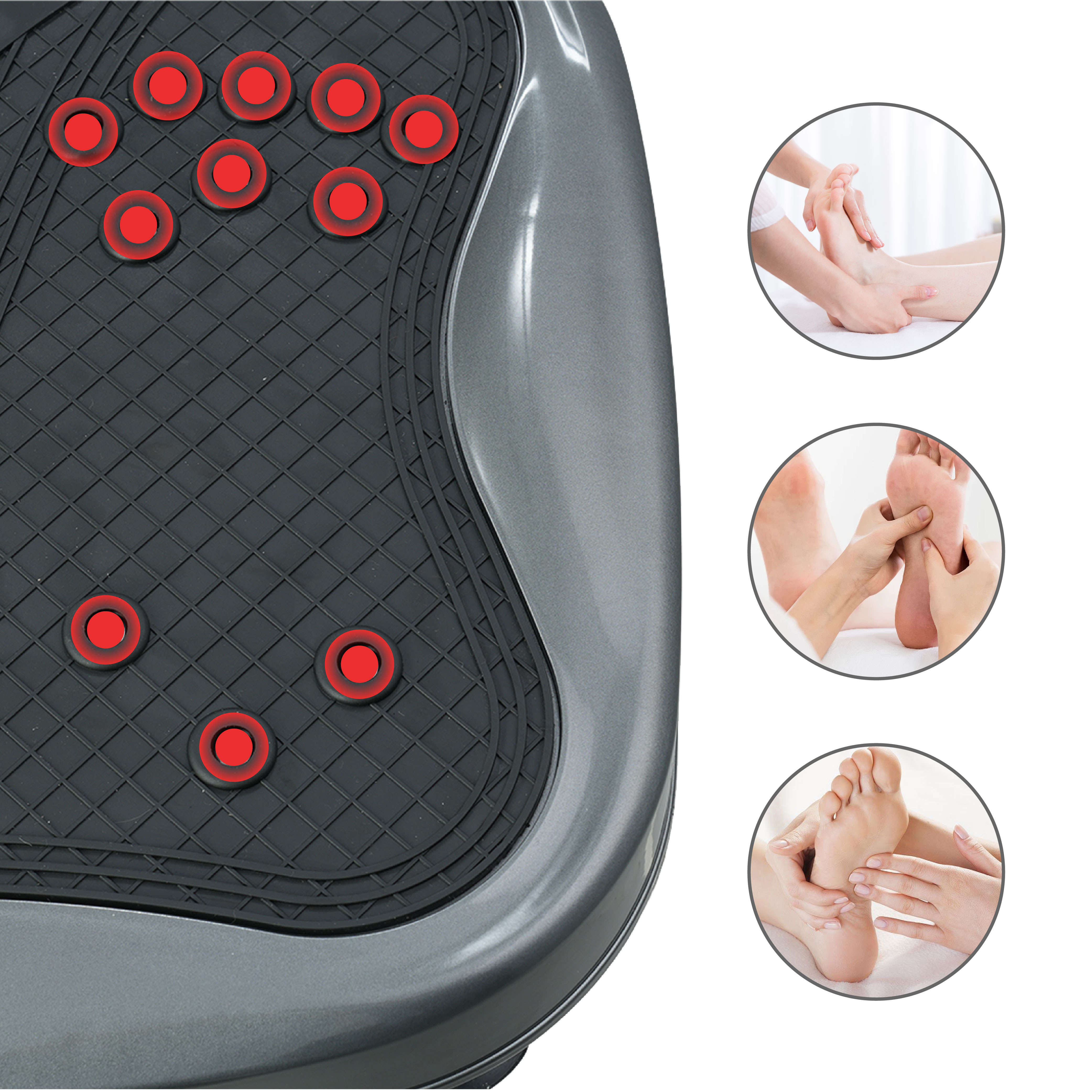 Vibration Plate Fitness Platform With Handle Whole Body Exercise Machine With 120 Speed Levels, Lymphatic Drainage, Fat Burning, And Weight Loss, Perfect For Women, Men, And Home Gym Exercise_voghion.com